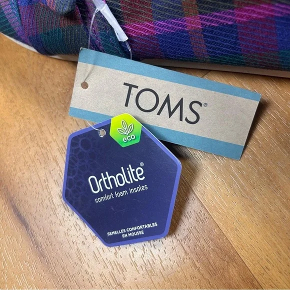 TOMS Women's Multicolor Slip-On Shoes Loafer Flats Size 6 - Picture 9 of 11